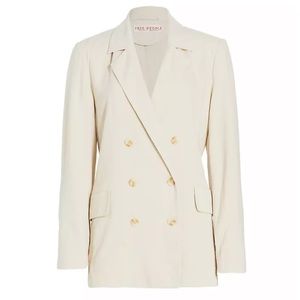 Free People Cream Blazer NWT